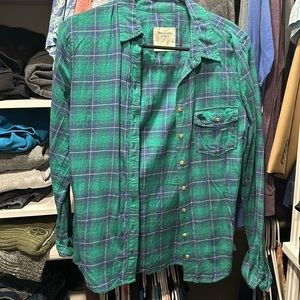 Abercrombie Flannel Size Large